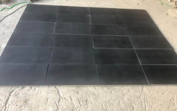 Leather Mongolian Black Granite Floor Tiles - Image 2
