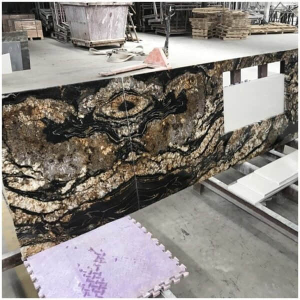 Black Fusion Granite Slabs – Brazilian Origin