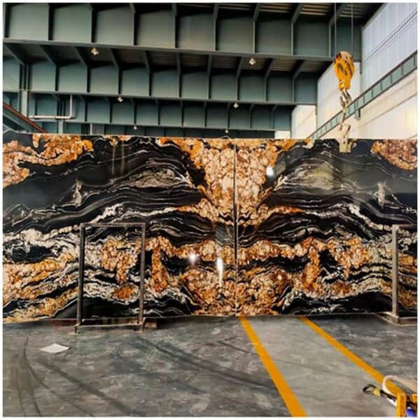 Black Fusion Granite Slabs – Brazilian Origin - Image 2
