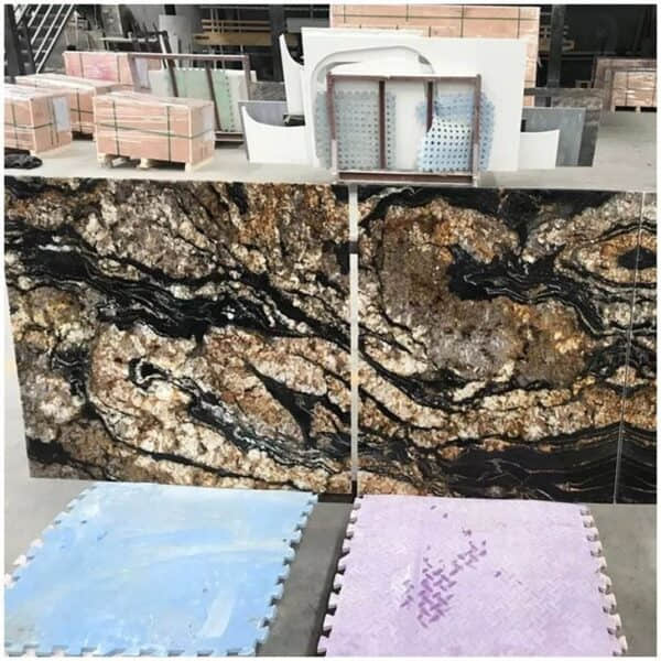 Black Fusion Granite Slabs – Brazilian Origin - Image 3