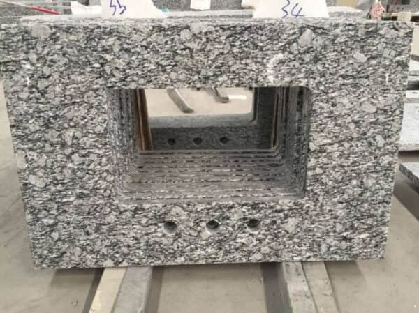 Spray White Granite Slab For Countertops - Image 3