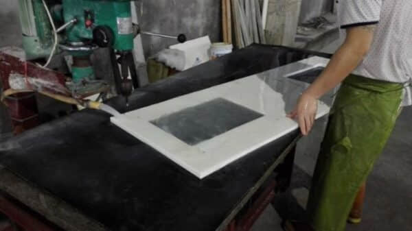 Artificial Pure White Quartz Vanity Tops - Image 2