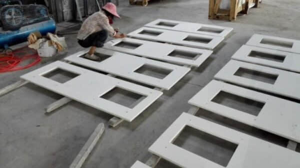 Artificial Pure White Quartz Vanity Tops - Image 3