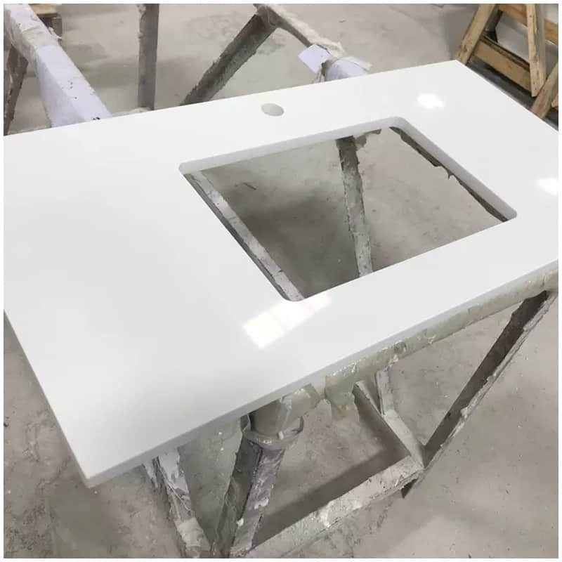 Artificial Pure White Quartz Vanity Tops - Image 7