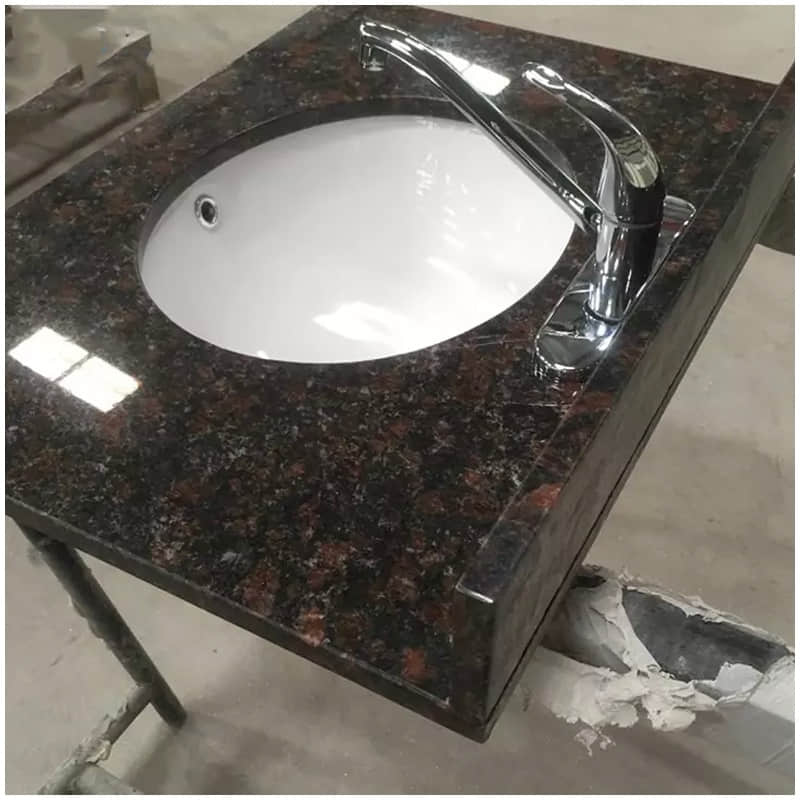 Tan Brown Red Granite Vanity Top - Image 2