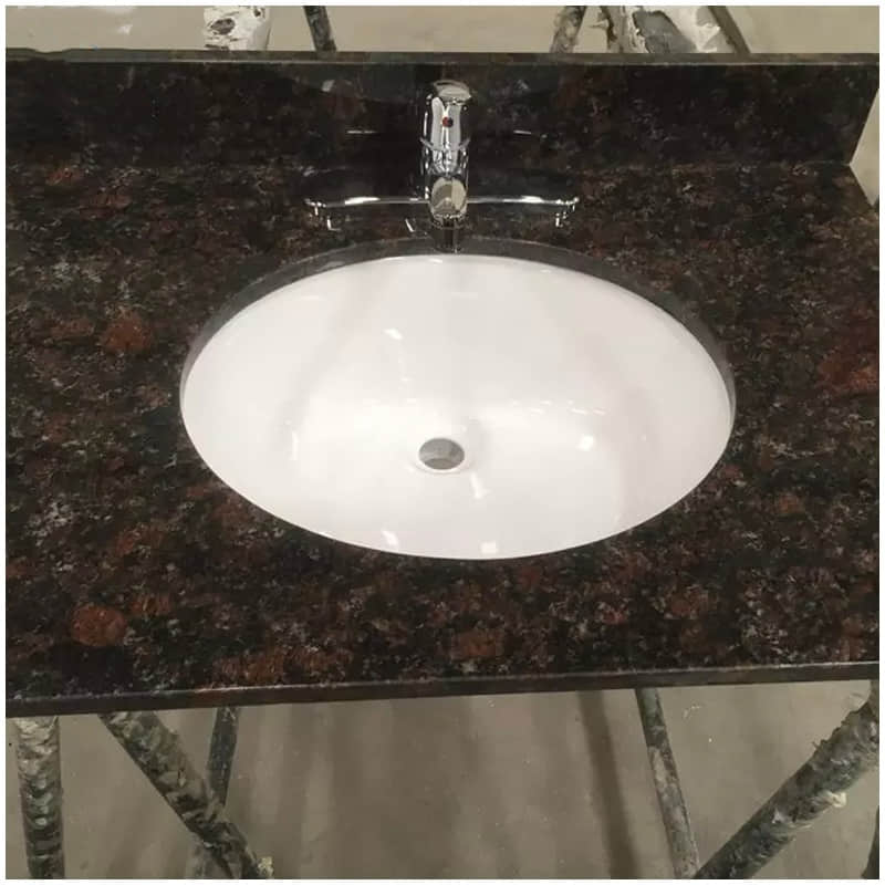 Tan Brown Red Granite Vanity Top - Image 4