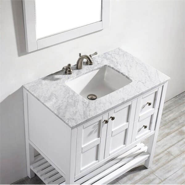 Bianco Carrera Marble Vanity Top