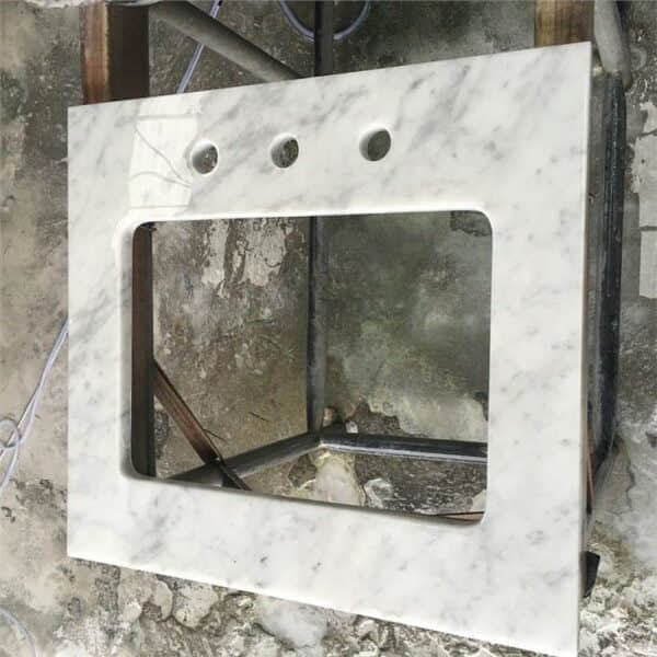 Bianco Carrera Marble Vanity Top - Image 3