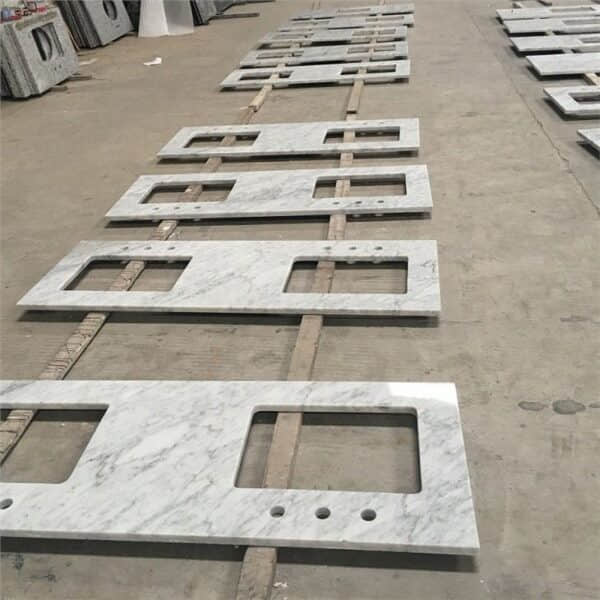Bianco Carrera Marble Vanity Top - Image 5