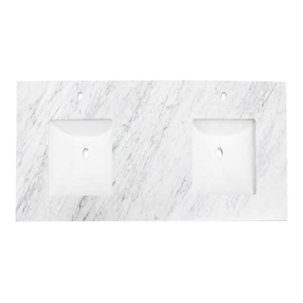 Carrara CD Marble Bath Vanity Top - Image 2