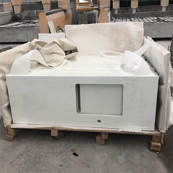 Pure White Nano Countertop Vanity