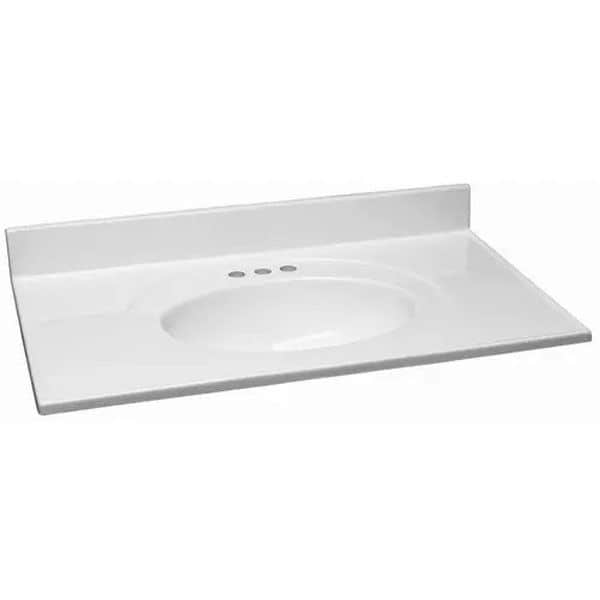 Vanity With Cultured Marble Top - Image 4
