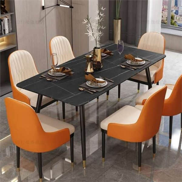 Sahara Noir Sintered Stone Dining Table - Image 4