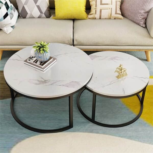 White Sintered Stone Table Top - Image 2