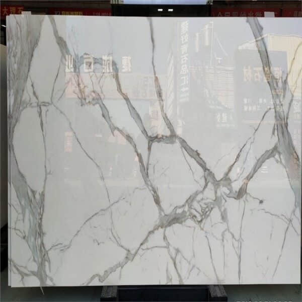 Artificial Nano Calacatta White Slab - Image 4