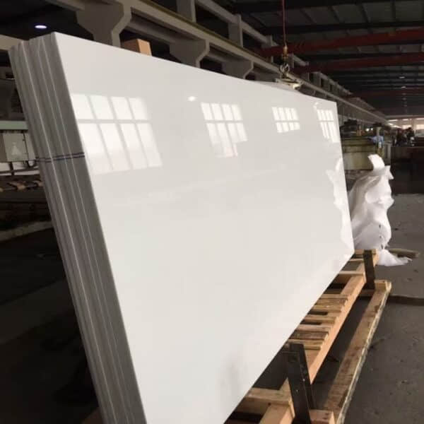 China Pure White Nano Crystal Glass Stone