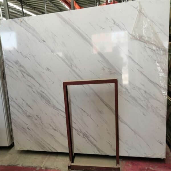 Man Made Calacatta White Marble Slab