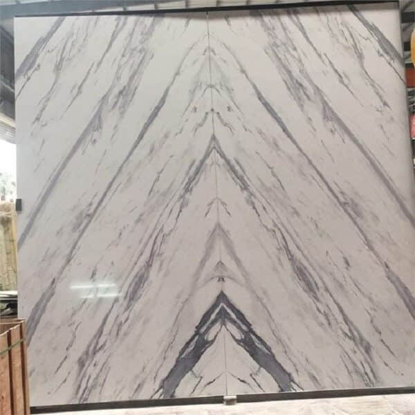 Man Made Calacatta White Marble Slab - Image 5