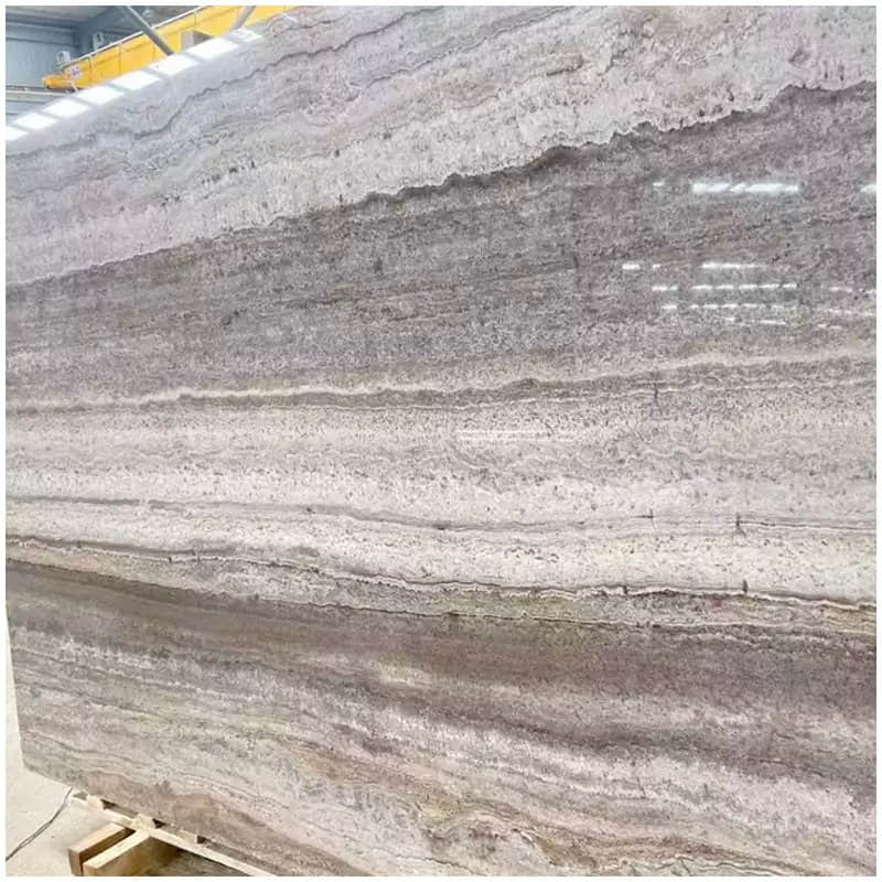 لوح تراڤرتين Silver Grey الطبيعي - Image 3