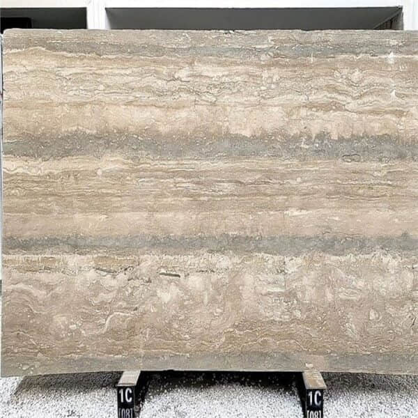Слэб итальянского травертина Silver Grey - Image 3