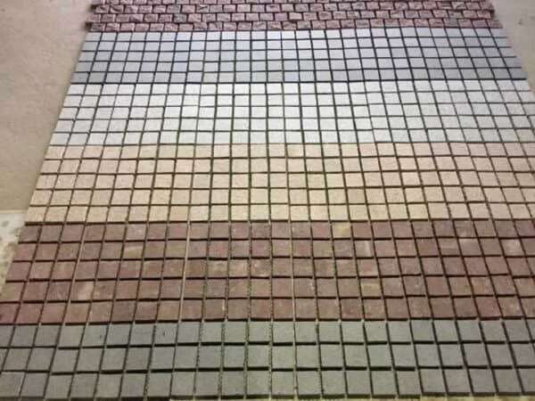 Cobble Stone Granite Pavers On Mesh