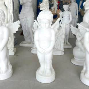 Garden Decoration Marble Sculpture Angel Baby
