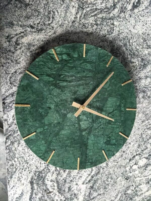 China White Marble Slabs – Classic Green Vein