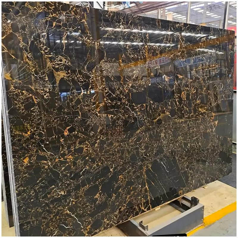 Chinese Portoro Marble Black Slabs