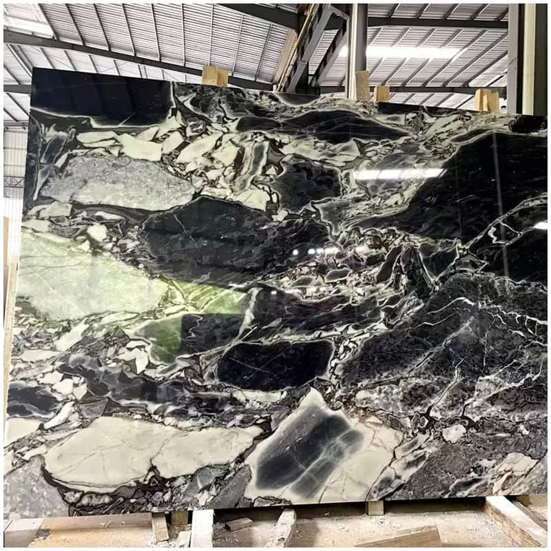 Chinese Silver Blue Marble Slab