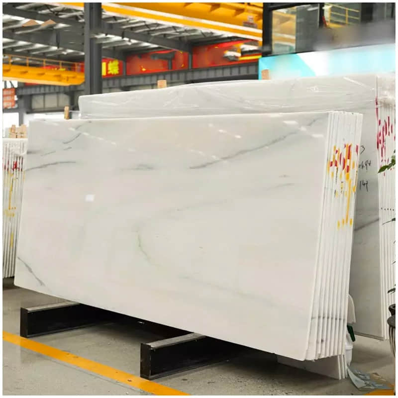 Columbia White Marble Cross Grain