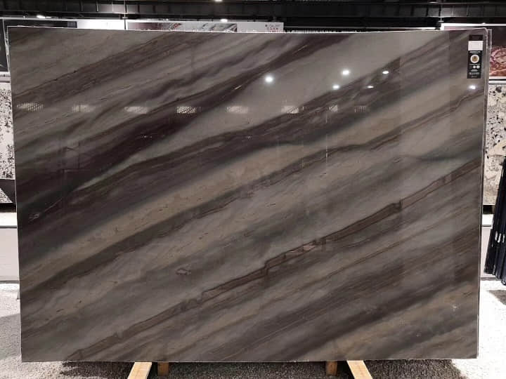 Elegant Brown Quartzite Decor Stone Slab Counter Top