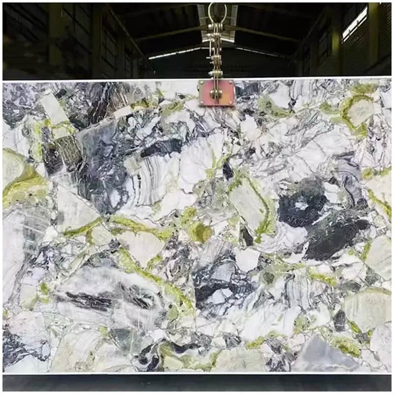 لوح رخام Ice Green مصقول للجدران - Image 3