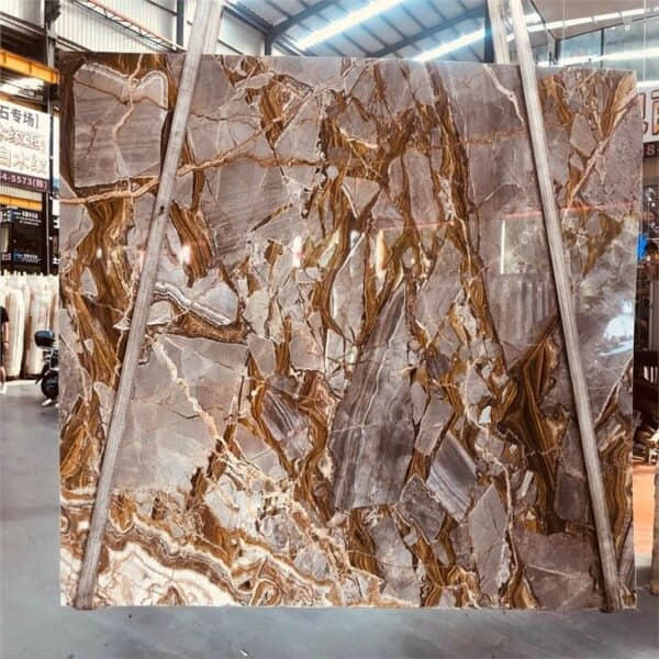 Imperial River Gold Luxurious Marble Slab - Image 2