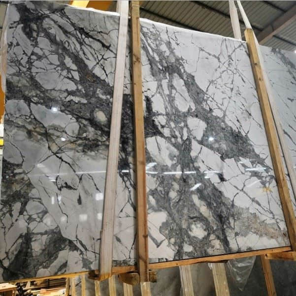 Invisible Grey Marble Slabs