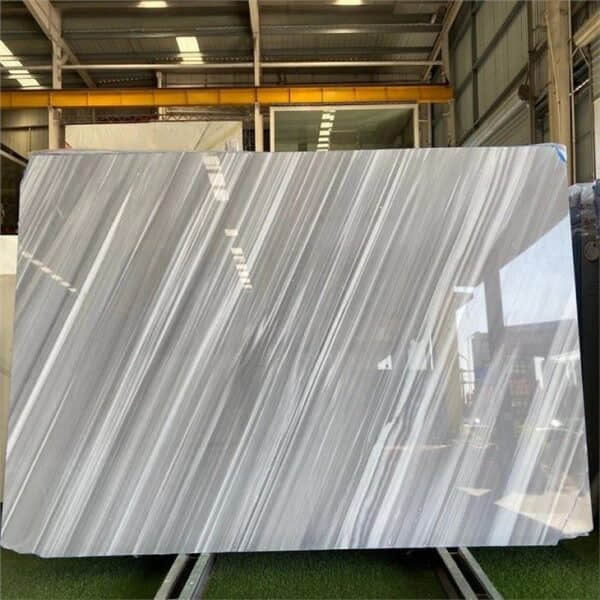 Italy 45 Degree Grey Marble Slab