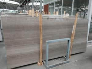 Natural Grey Wood Grain Marble Slabs