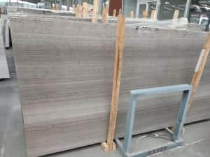 Natural Grey Wood Grain Marble Slabs - Image 3