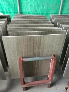 Natural Grey Wood Grain Marble Slabs - Image 4